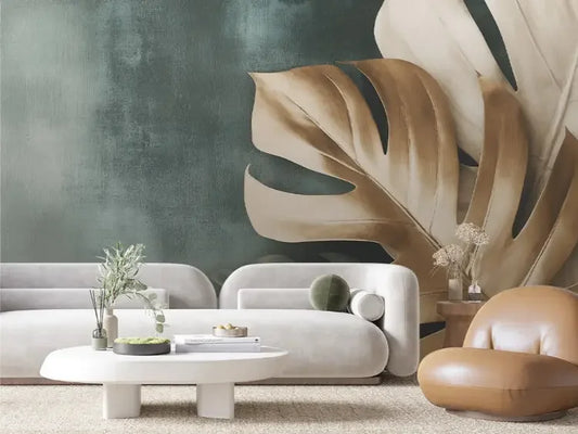 Veridian Gold Leaf Dream - WallCreatives