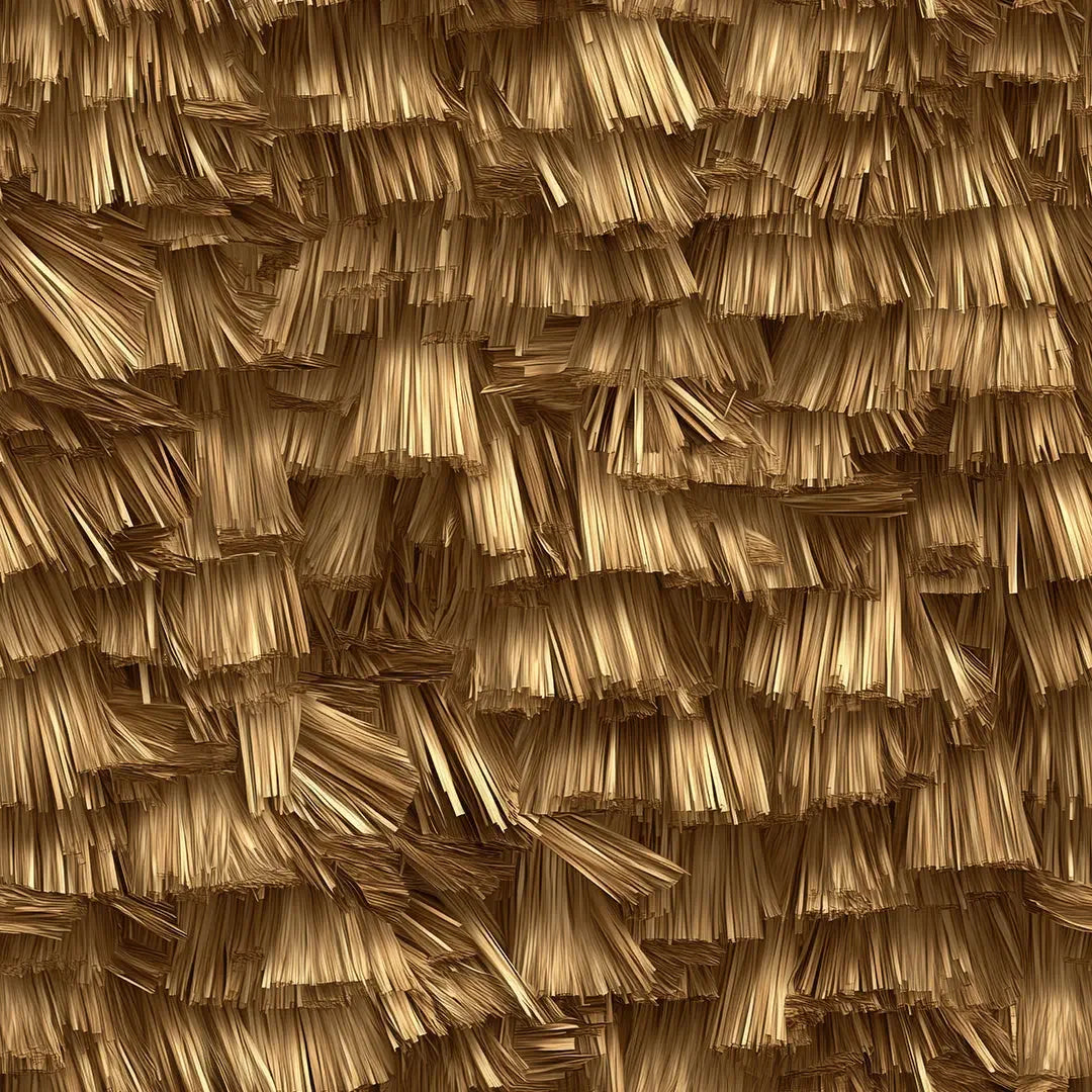 Golden Thatch Weave Wallpaper - WallCreatives