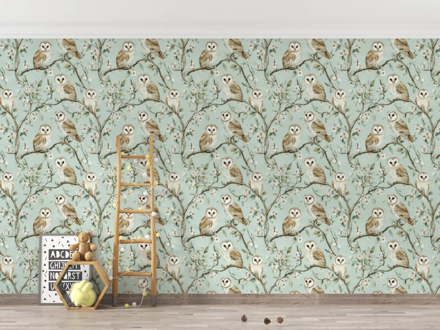 Enchanted Owl Grove Wallpaper WallCreatives