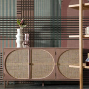 Taffy Pink Tartan Wallpaper Vladila