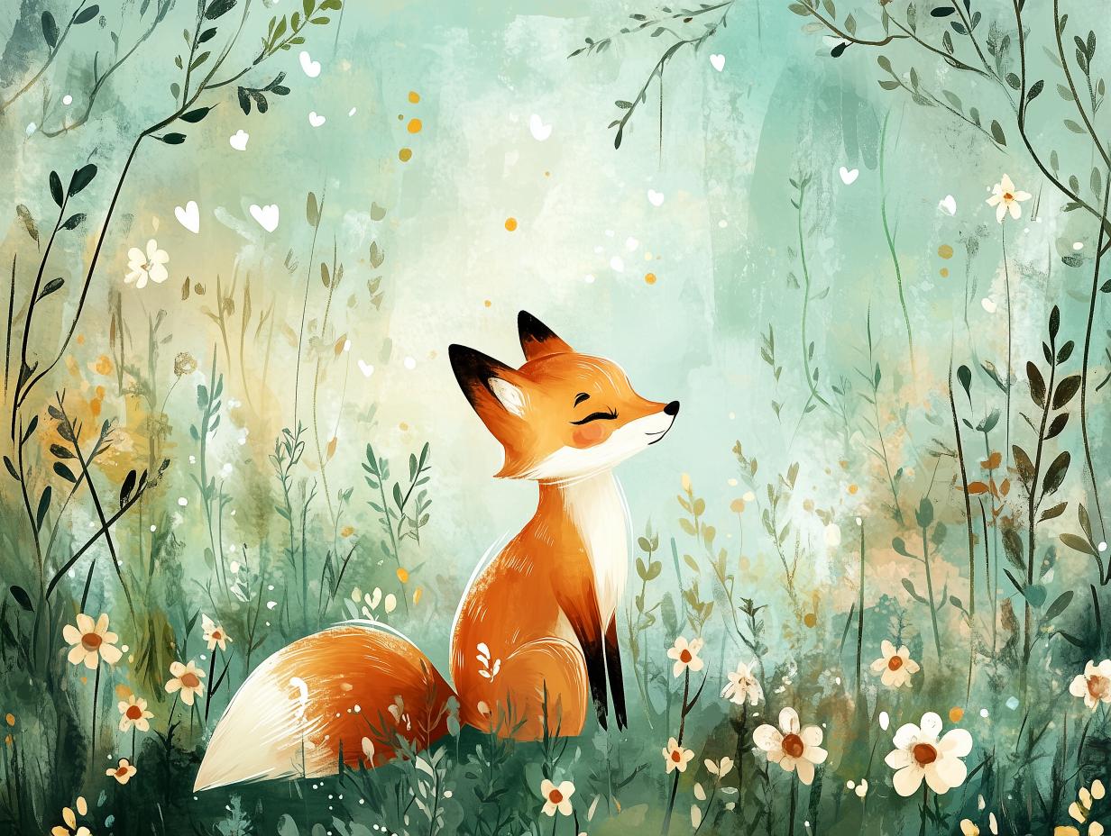 Fox's Whimsical Woodland Dream - WallCreatives