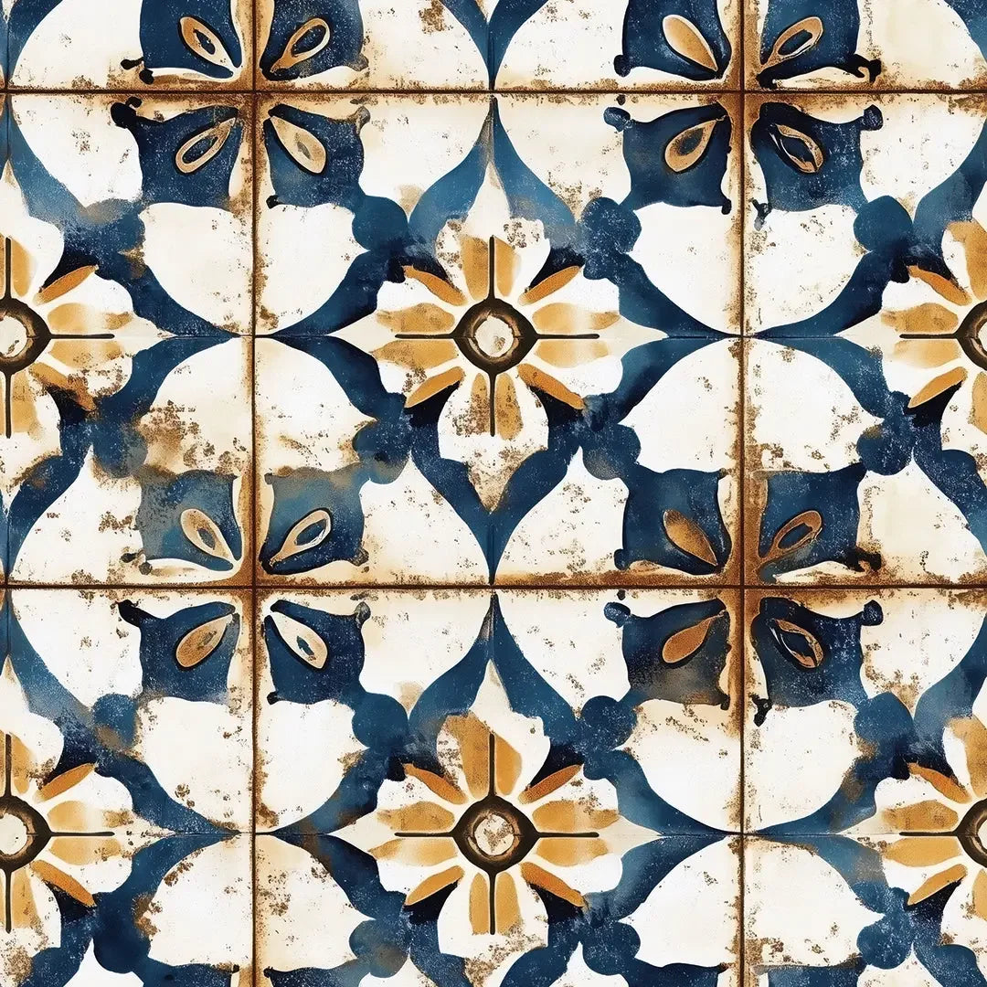 Valencia Sunburst Weathered Tile - WallCreatives