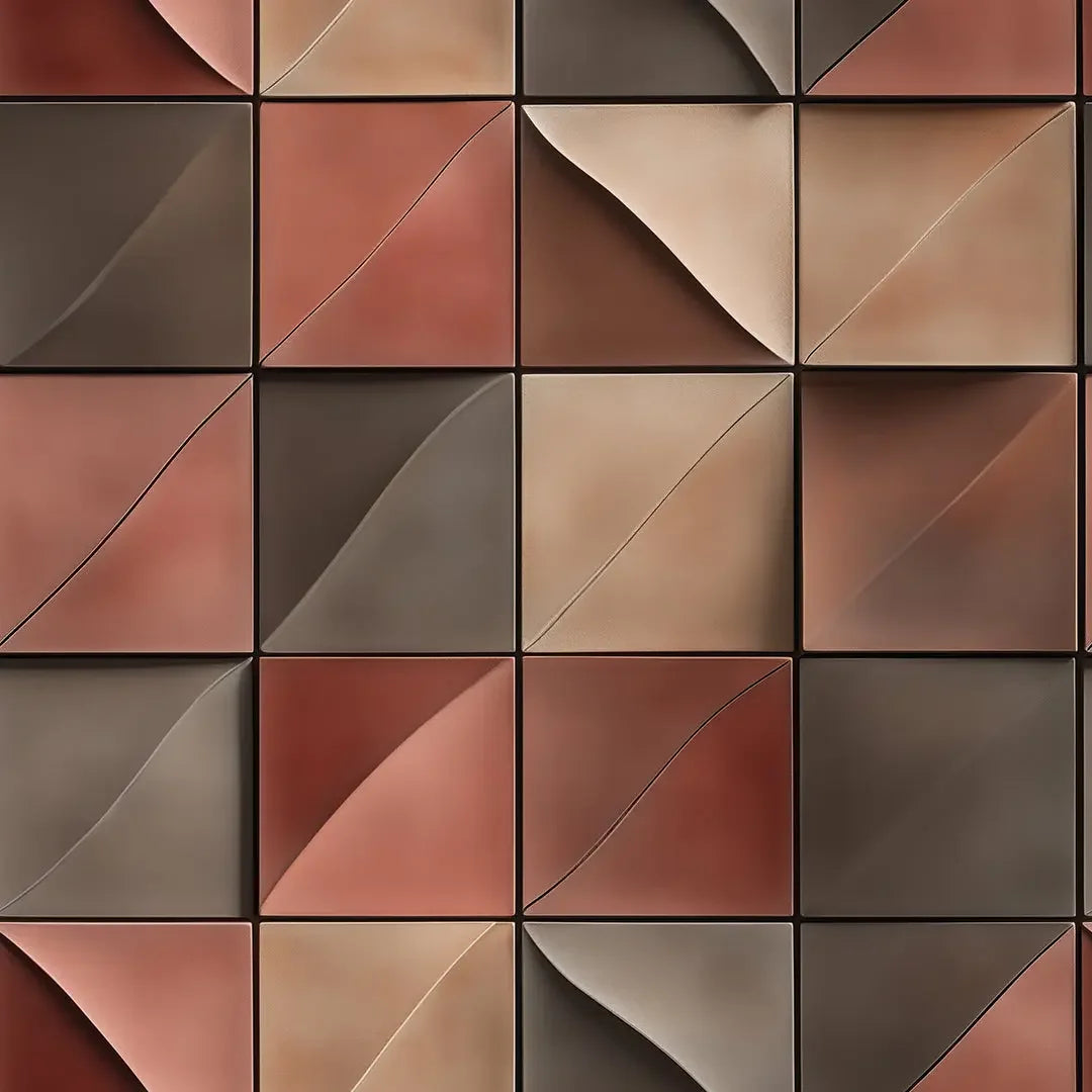 Earthen Curve Mosaic - WallCreatives