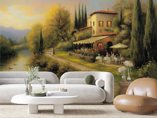A Serene Evening in Tuscany - WallCreatives