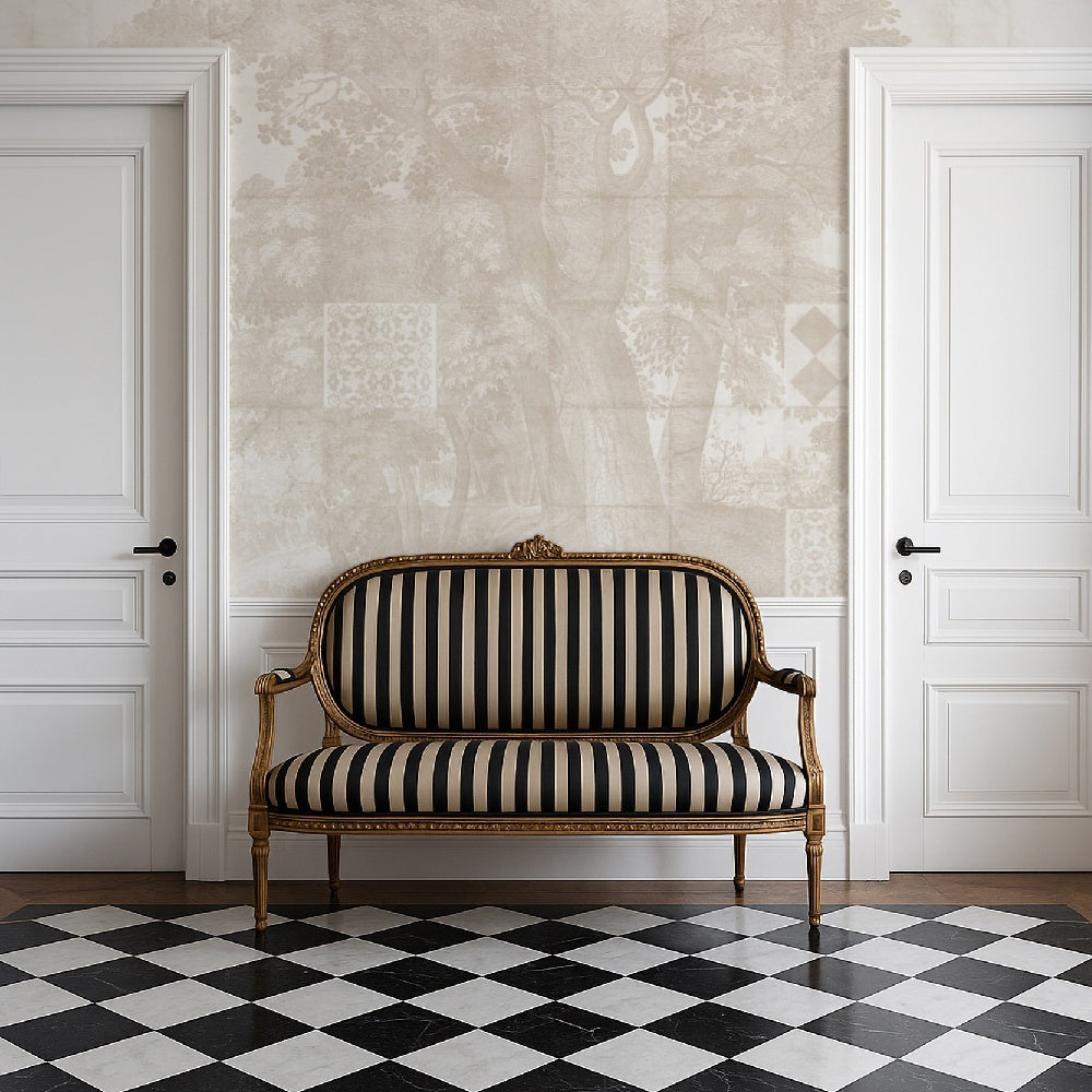 Tapet Azure Grove cream WallCreatives