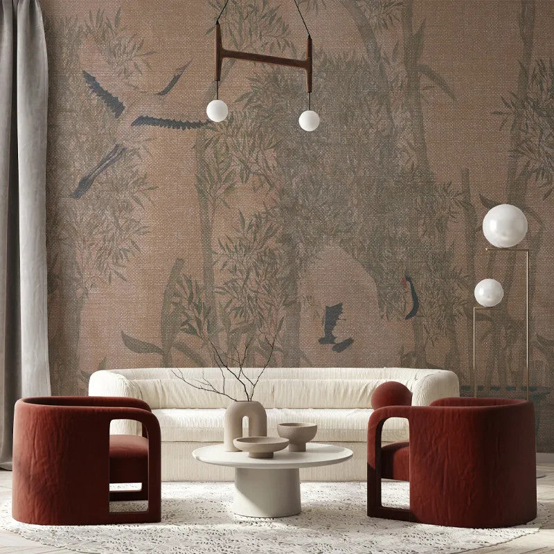 Makino Pavilion Green Grove Wallpaper Vladila