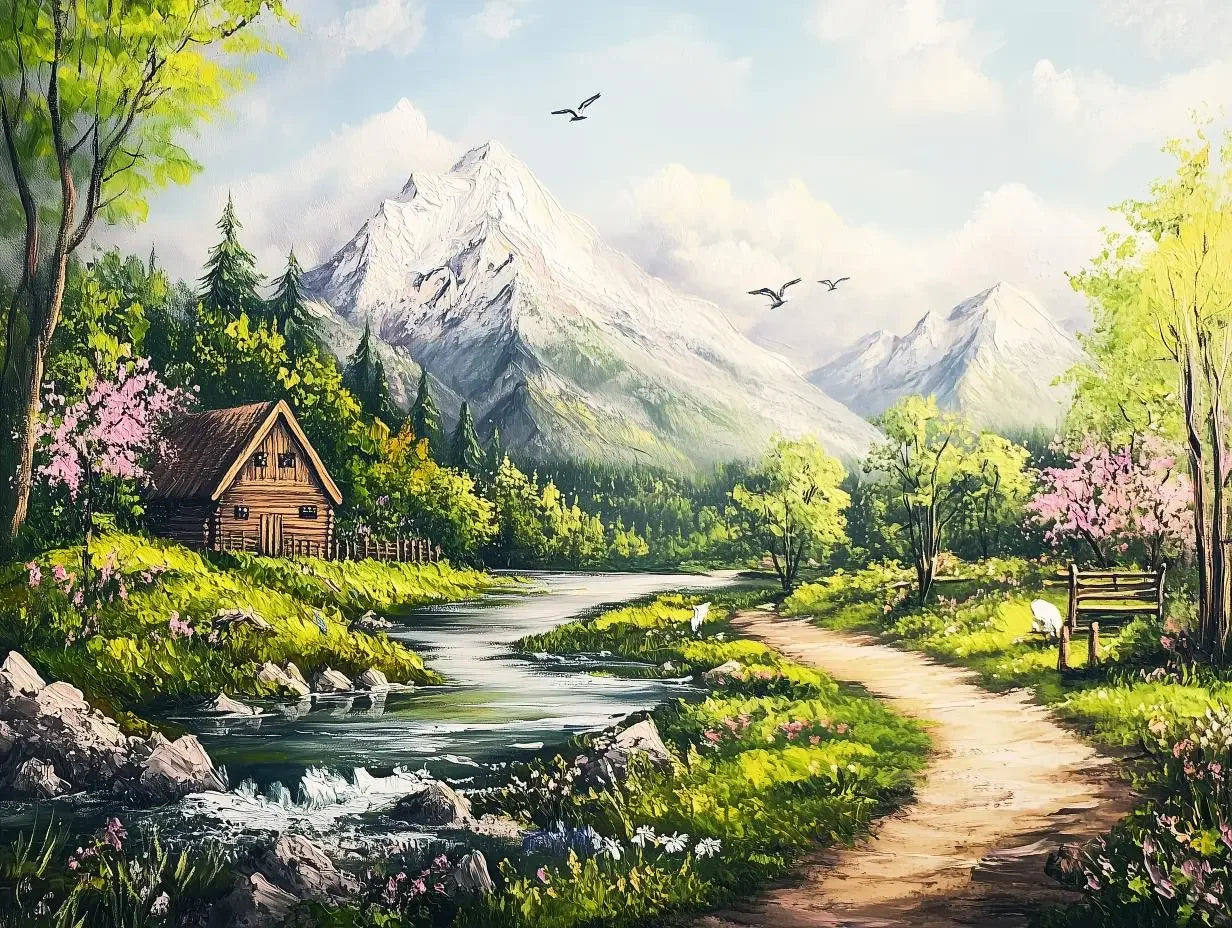 whispering river mountain haven - wallcreatives