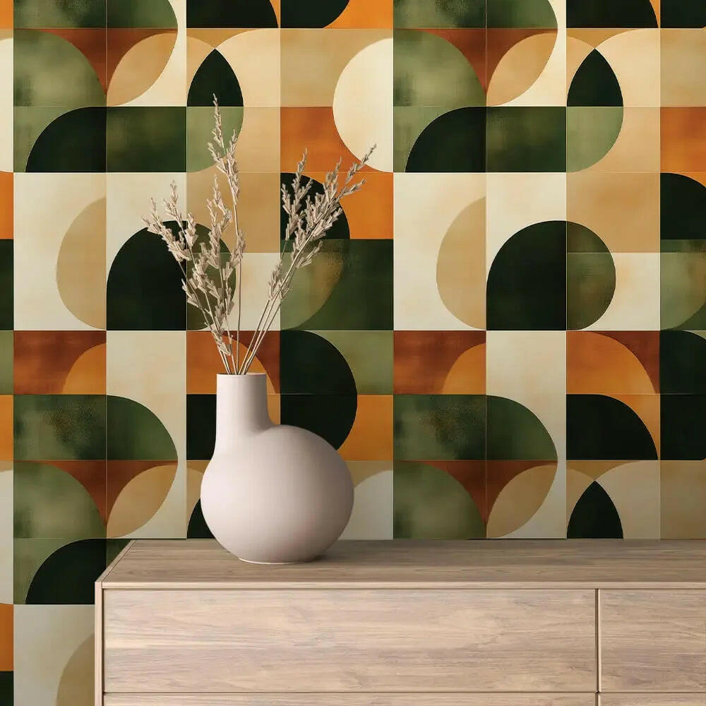 Solstice Geo Earth Tones - WallCreatives