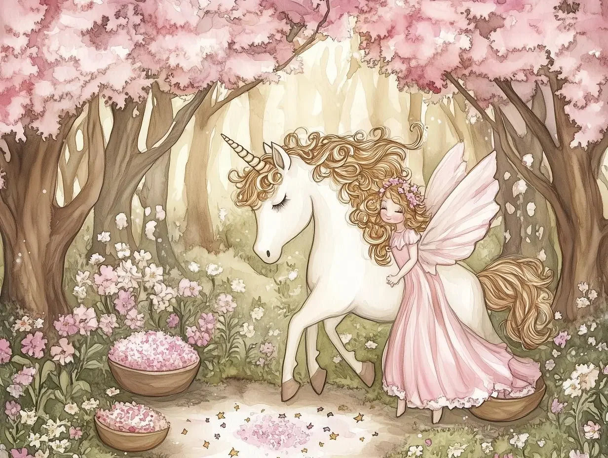 Fairy's Whispering Blossom Grove - WallCreatives