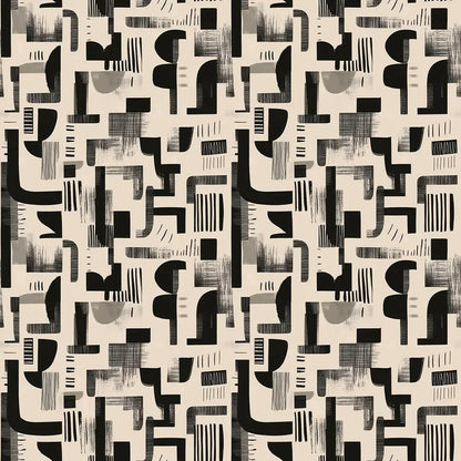 Urban Labyrinth Block Print - WallCreatives