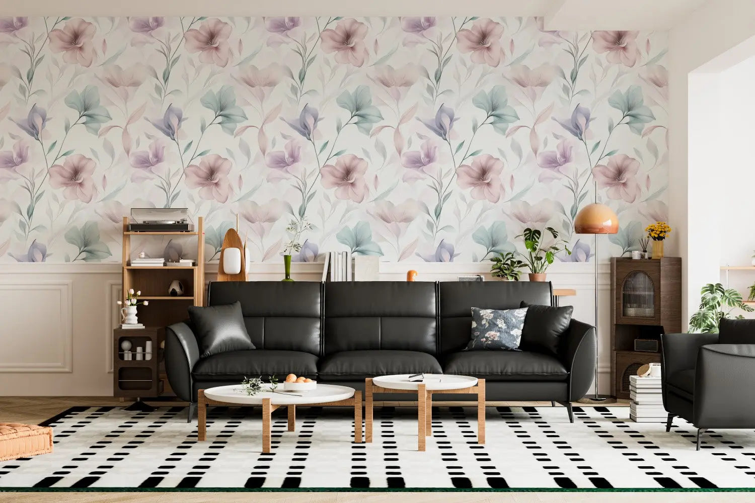 Ethereal Silk Bloom Wallpaper WallCreatives