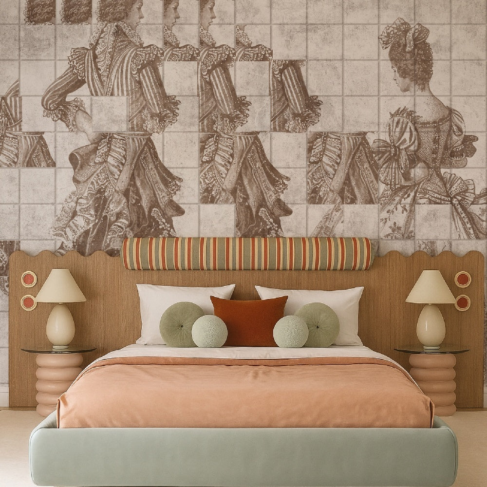 Tapet Decadent Fragments cream WallCreatives