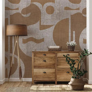 Contours in Bold (cream) Wallpaper Vladila