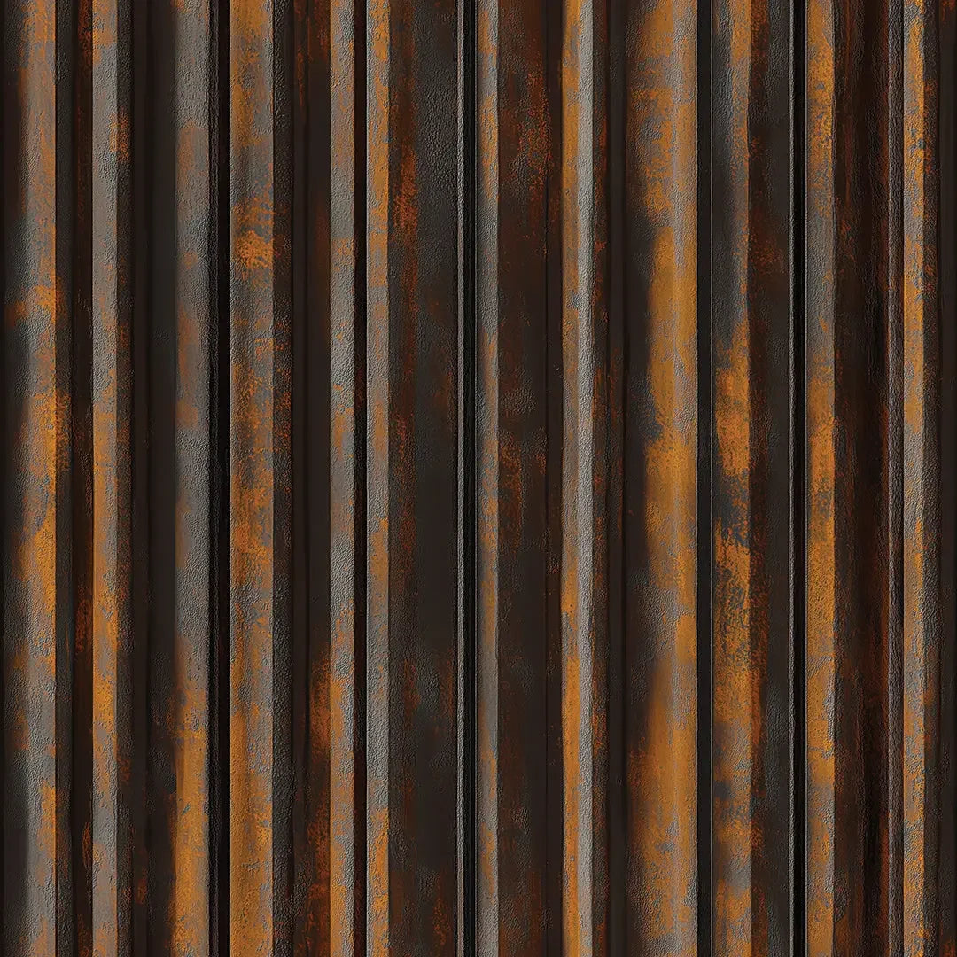 Weathered Industrial Groove - WallCreatives