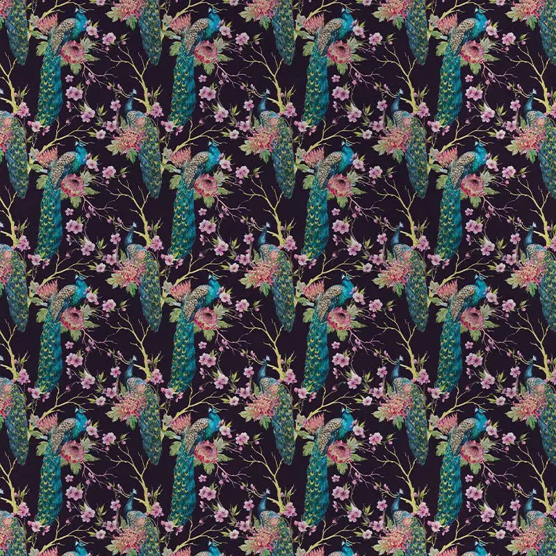 Dark Purple Pea Fowl Wallpaper Vladila