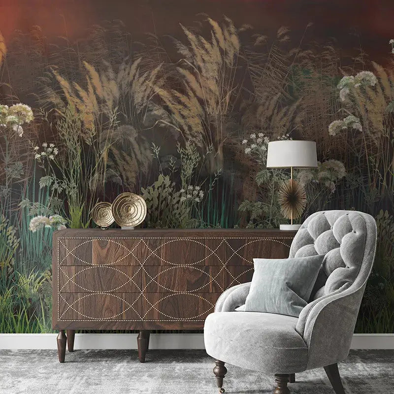 Bright Greenery Nightfall Wallpaper Vladila