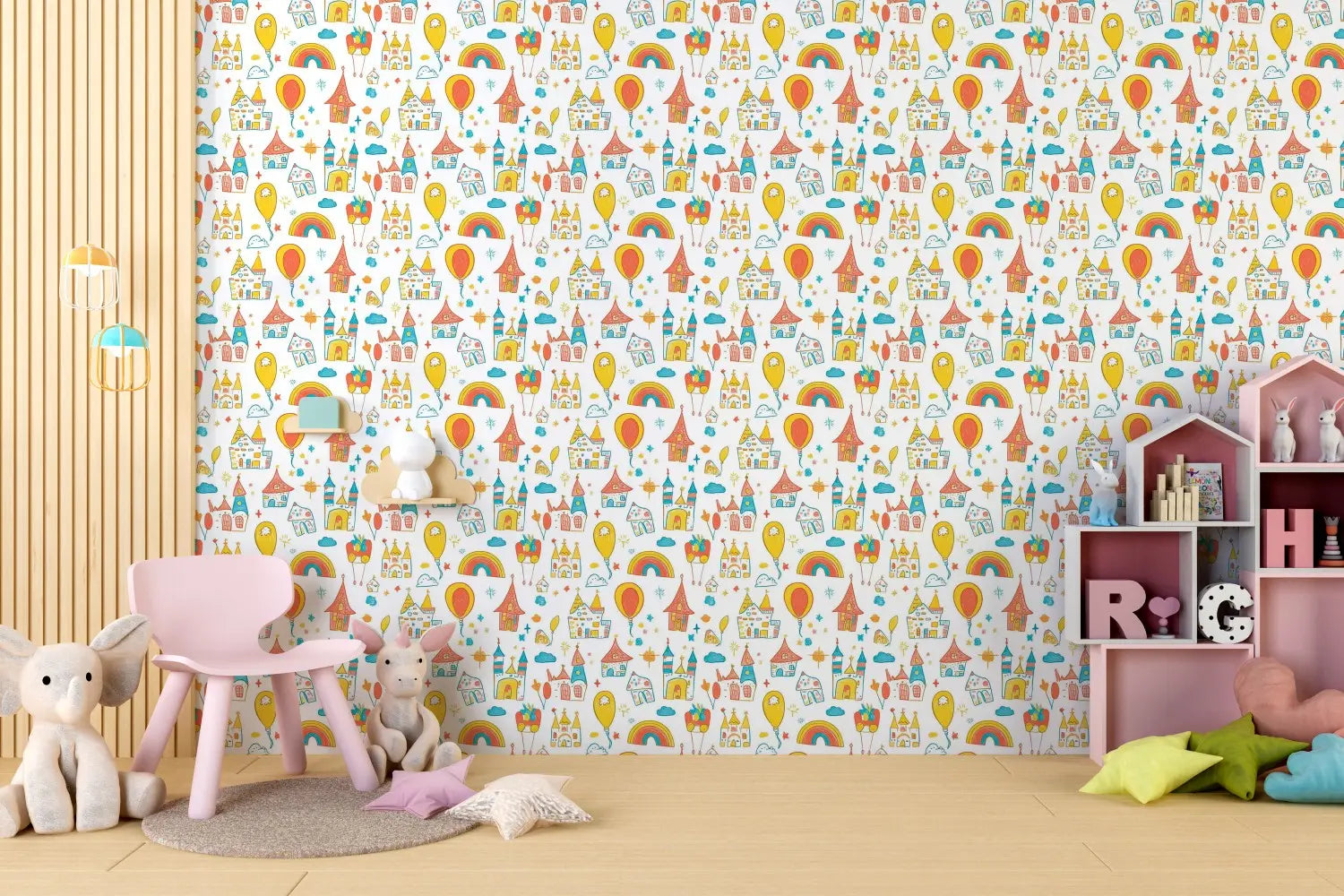 Crayon Castles & Rainbow Skies WallCreatives