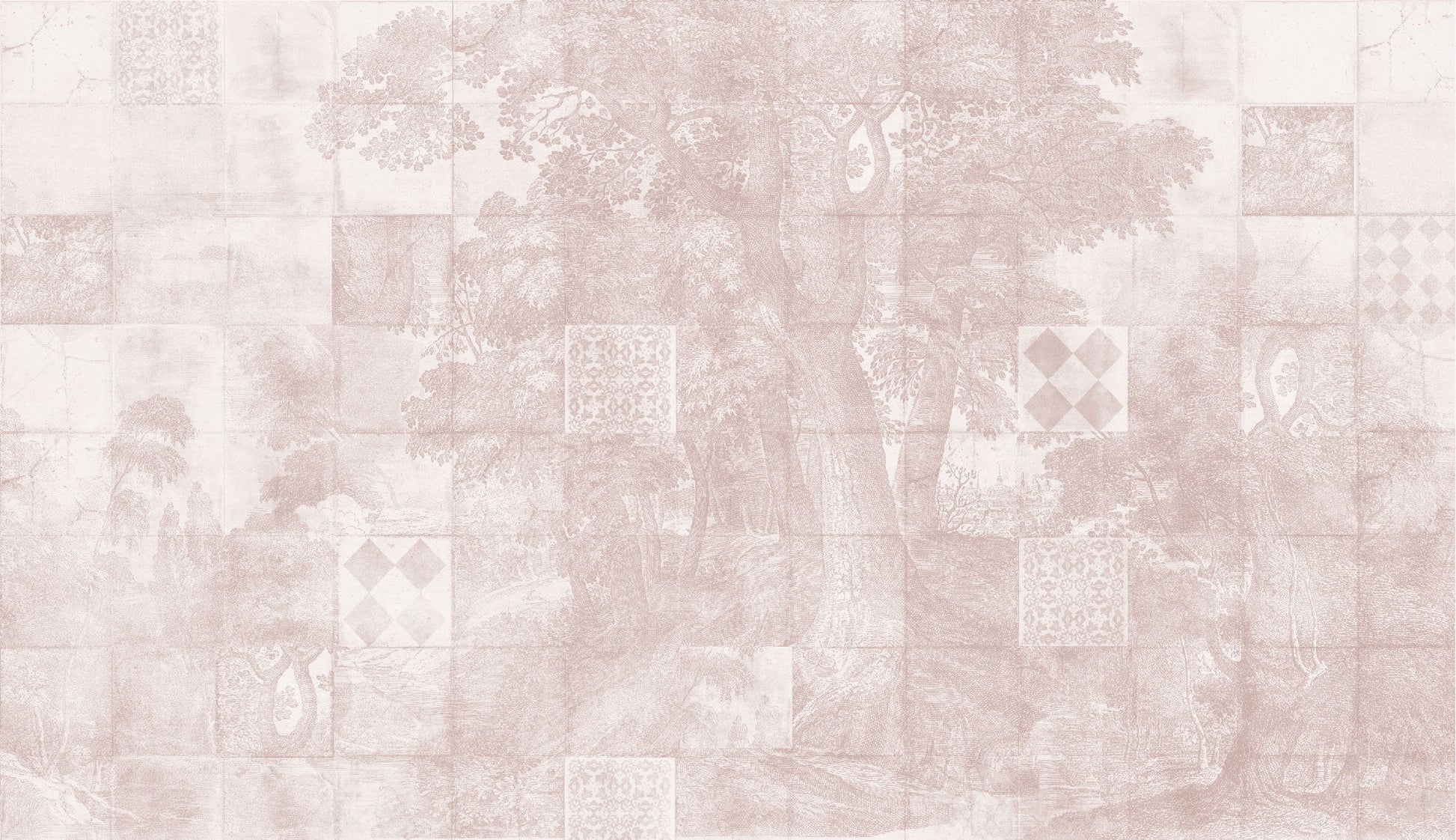 Tapet Azure Grove rose WallCreatives