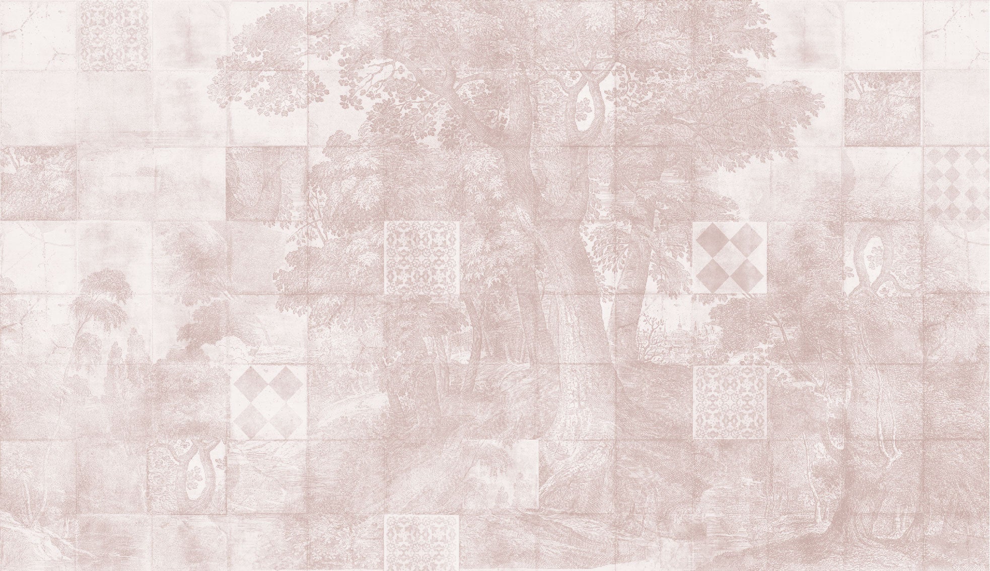 Tapet Azure Grove rose WallCreatives