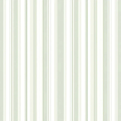 Serene Sage Stripe Wallpaper - WallCreatives