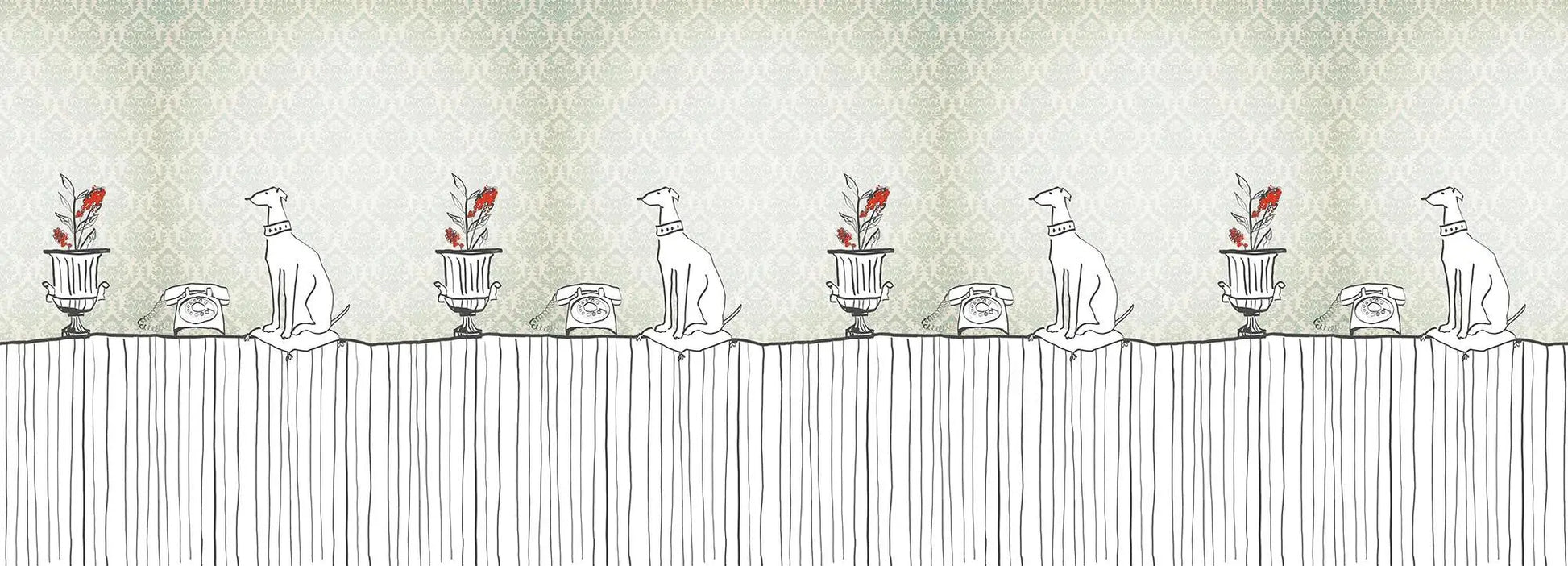 Sur la Table Mint Wallpaper Vladila