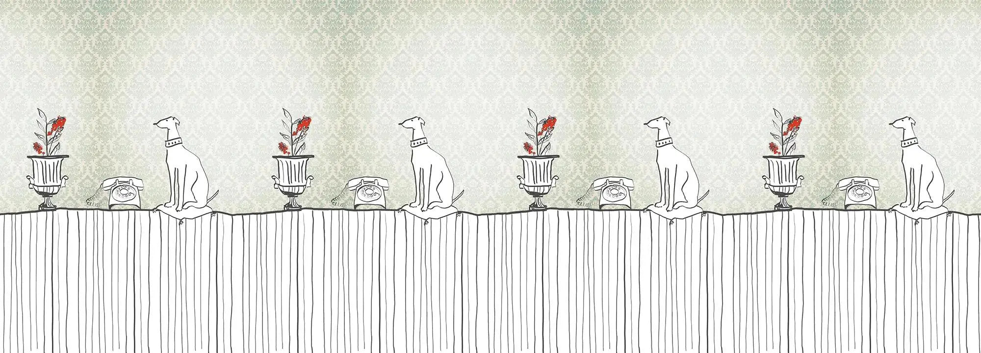 Sur la Table Mint Wallpaper Vladila