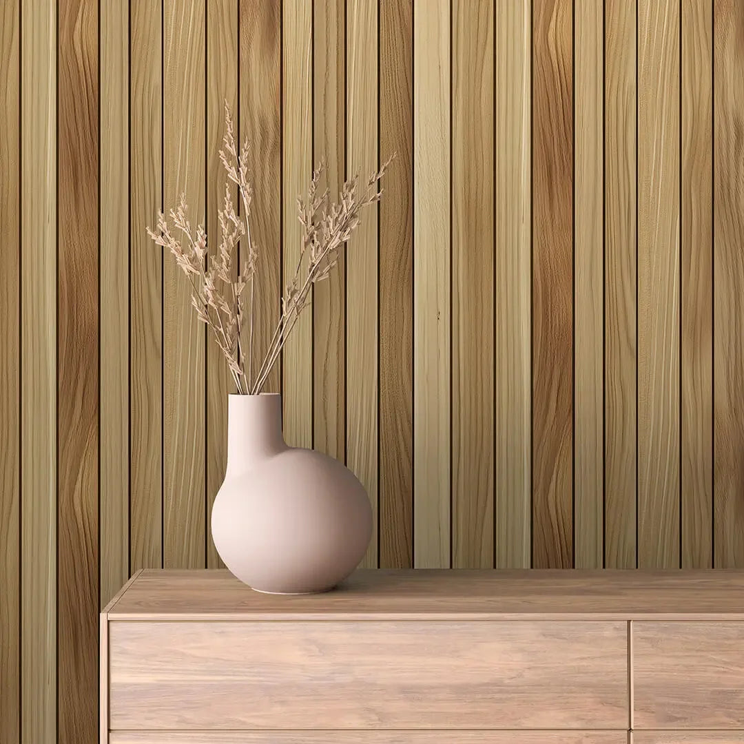 Serene Timber Slat Wall Panel - WallCreatives