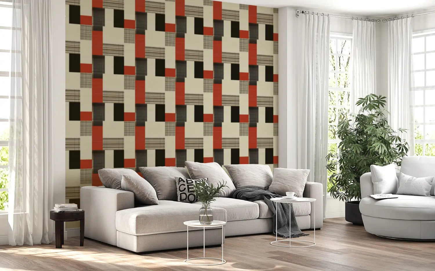 Modernist Gridwork Canvas WallCreatives