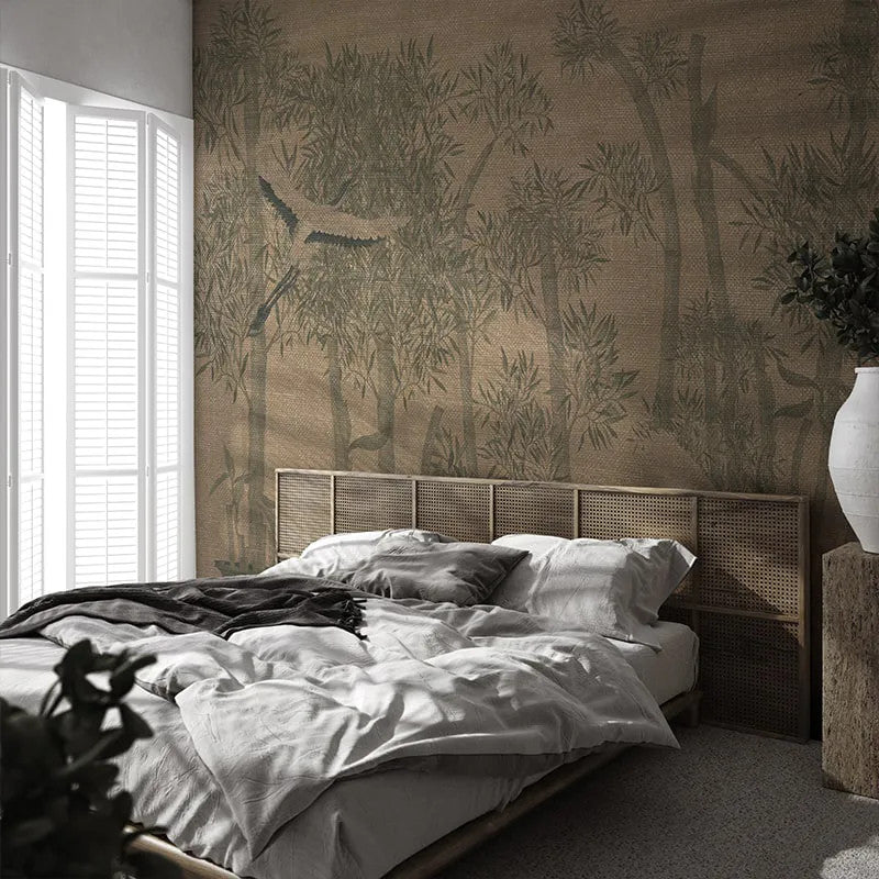 Makino Pavilion Green Grove Wallpaper Vladila