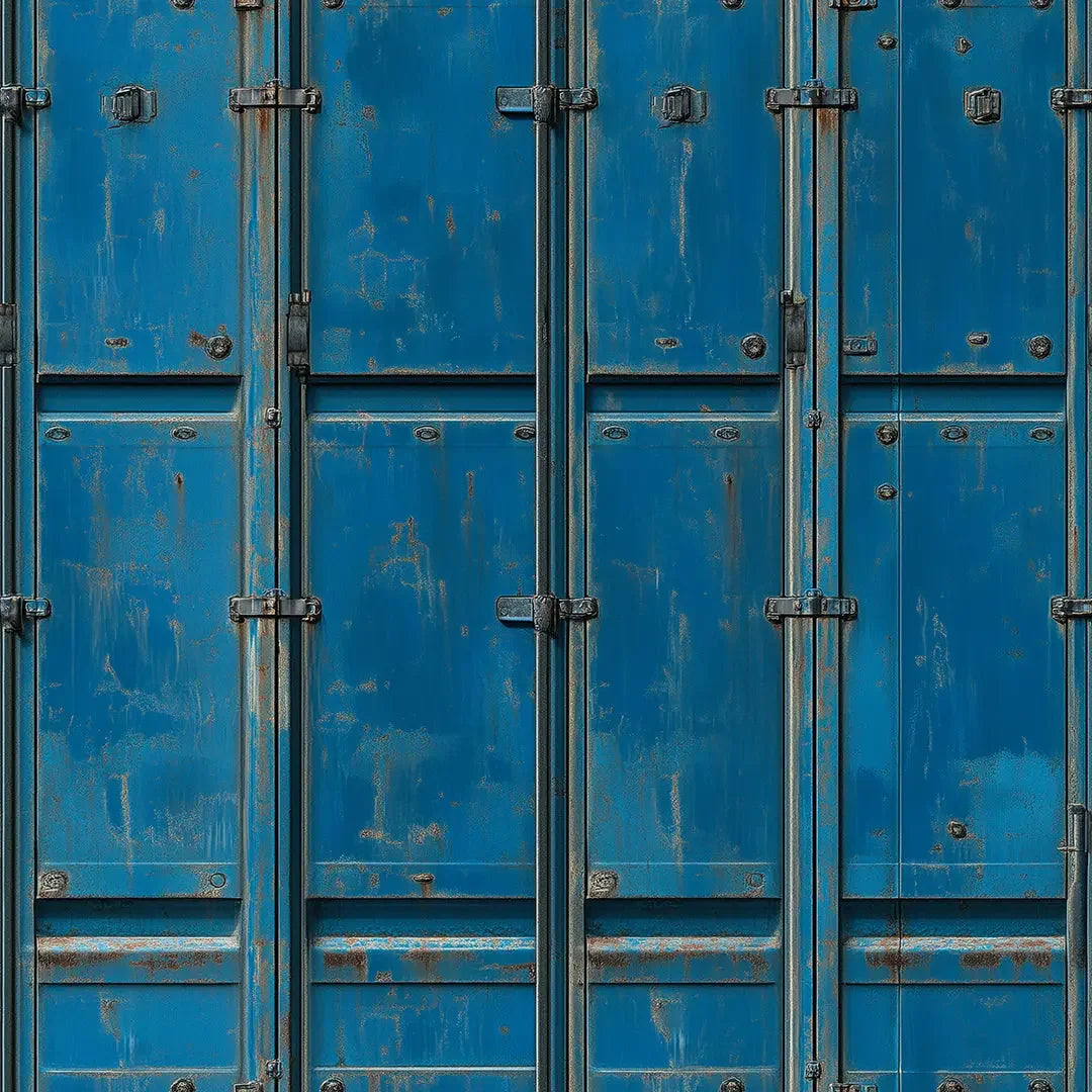 Cobalt Cargo Weathered Steel - WallCreatives
