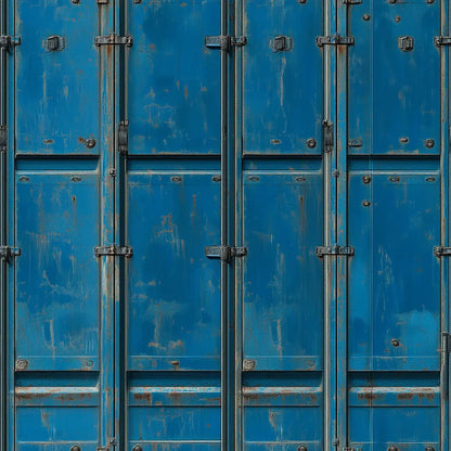 Cobalt Cargo Weathered Steel - WallCreatives