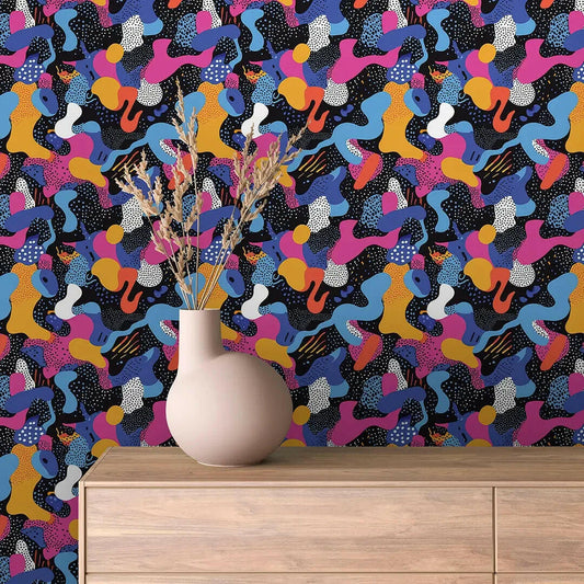 Cosmic Confetti Celebration - WallCreatives