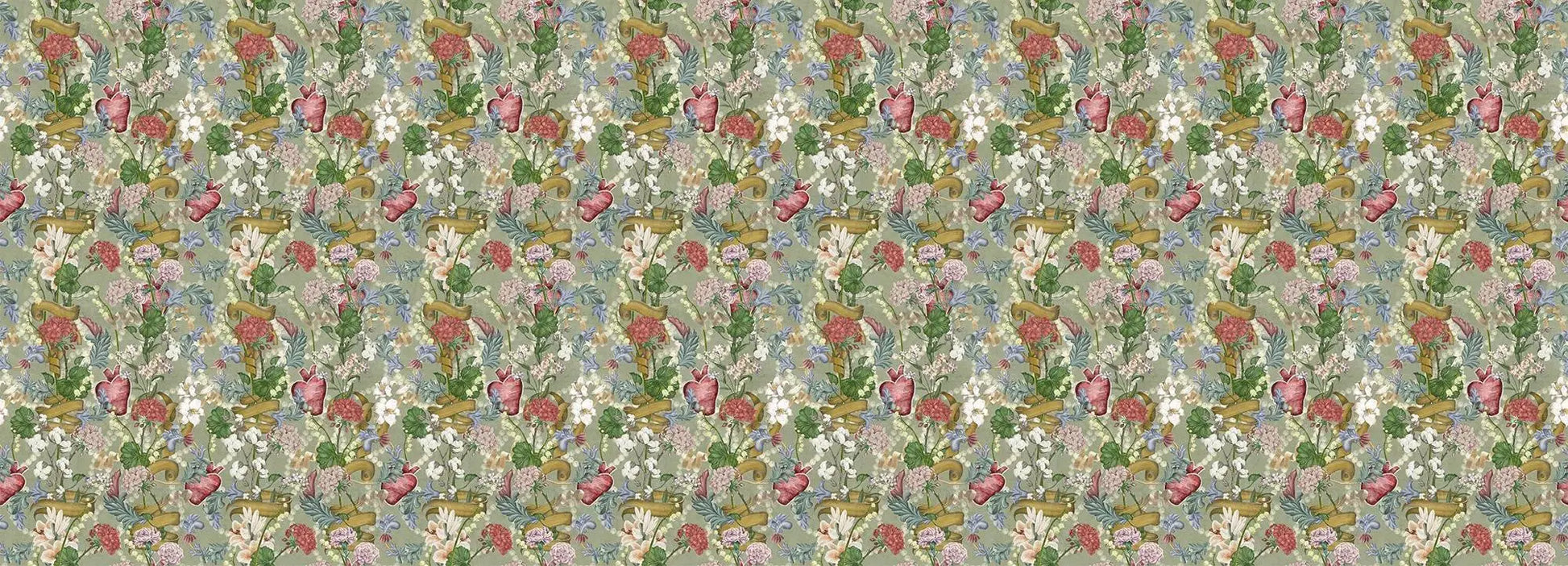 Queen's Heart (Pistachio) Wallpaper Vladila