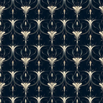 Whispering Plumes in Midnight - WallCreatives
