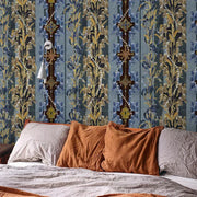 Missy's Gardens Bleu Wallpaper Vladila