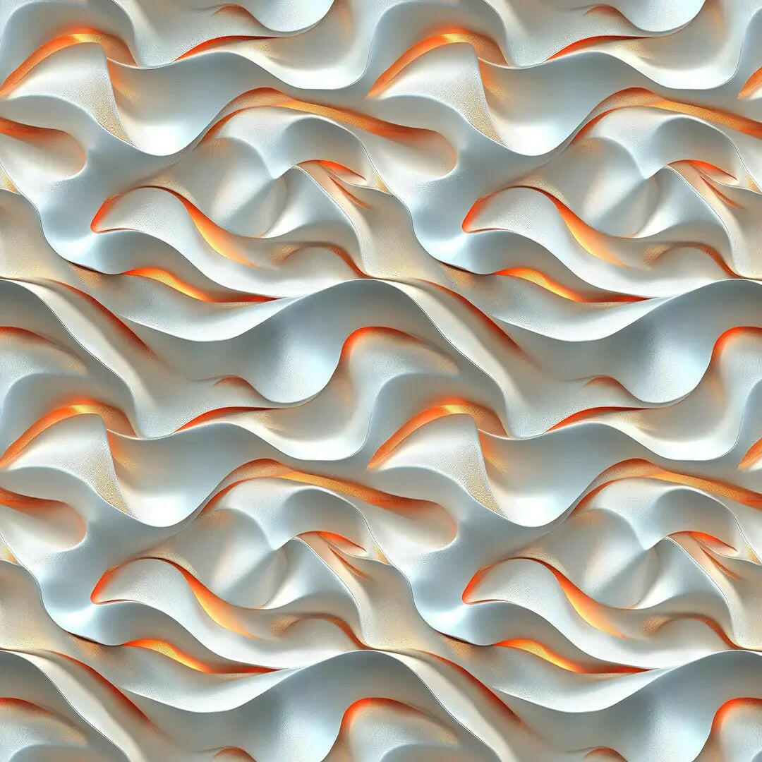 Molten Pearl and Amber Flow - WallCreatives