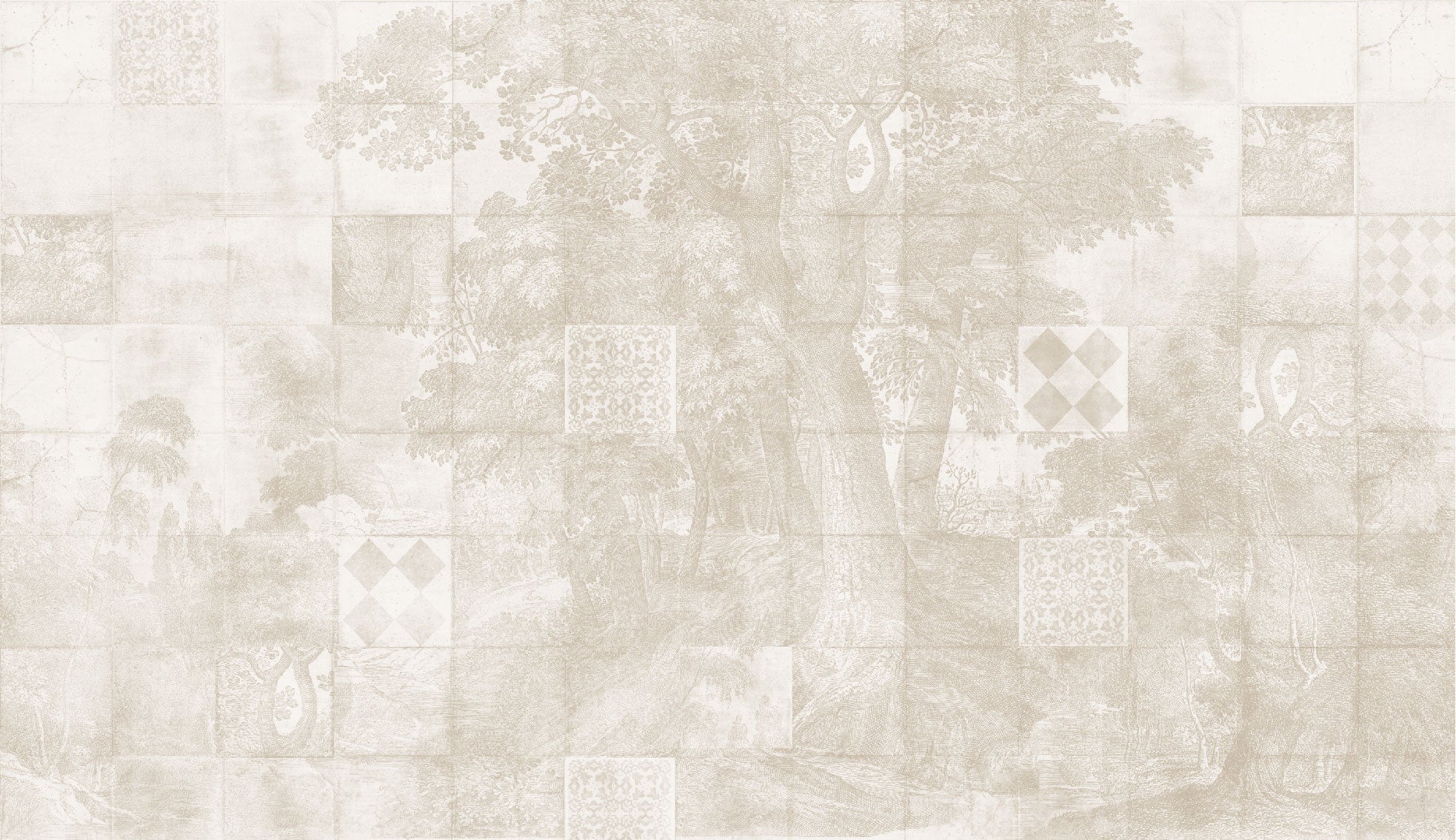 Tapet Azure Grove cream WallCreatives