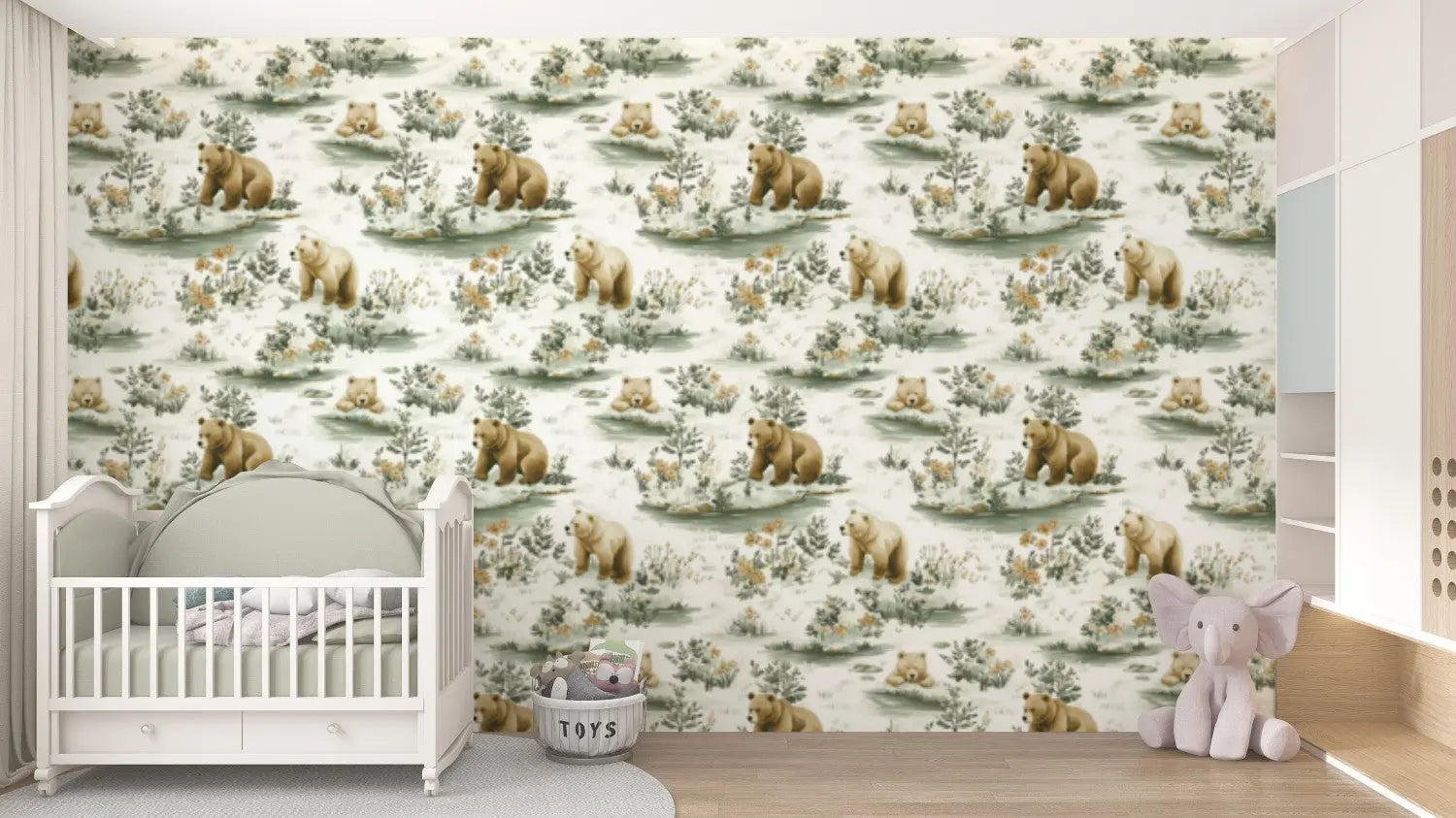 Whispering Woods Bear Trail WallCreatives