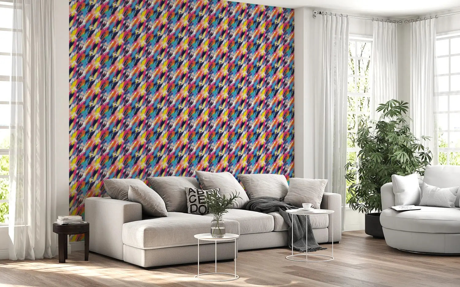 Kinetic Color Riot Wallpaper WallCreatives