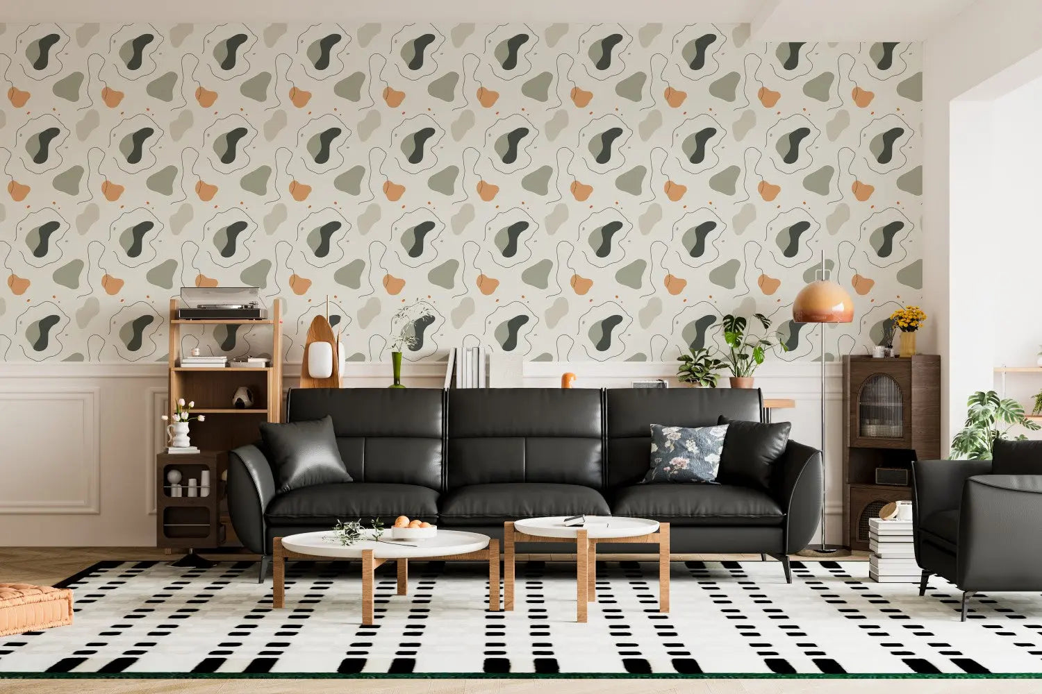 Calm Contours Earthy Abstract WallCreatives