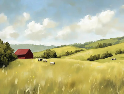 Golden Hills Pastoral - WallCreatives