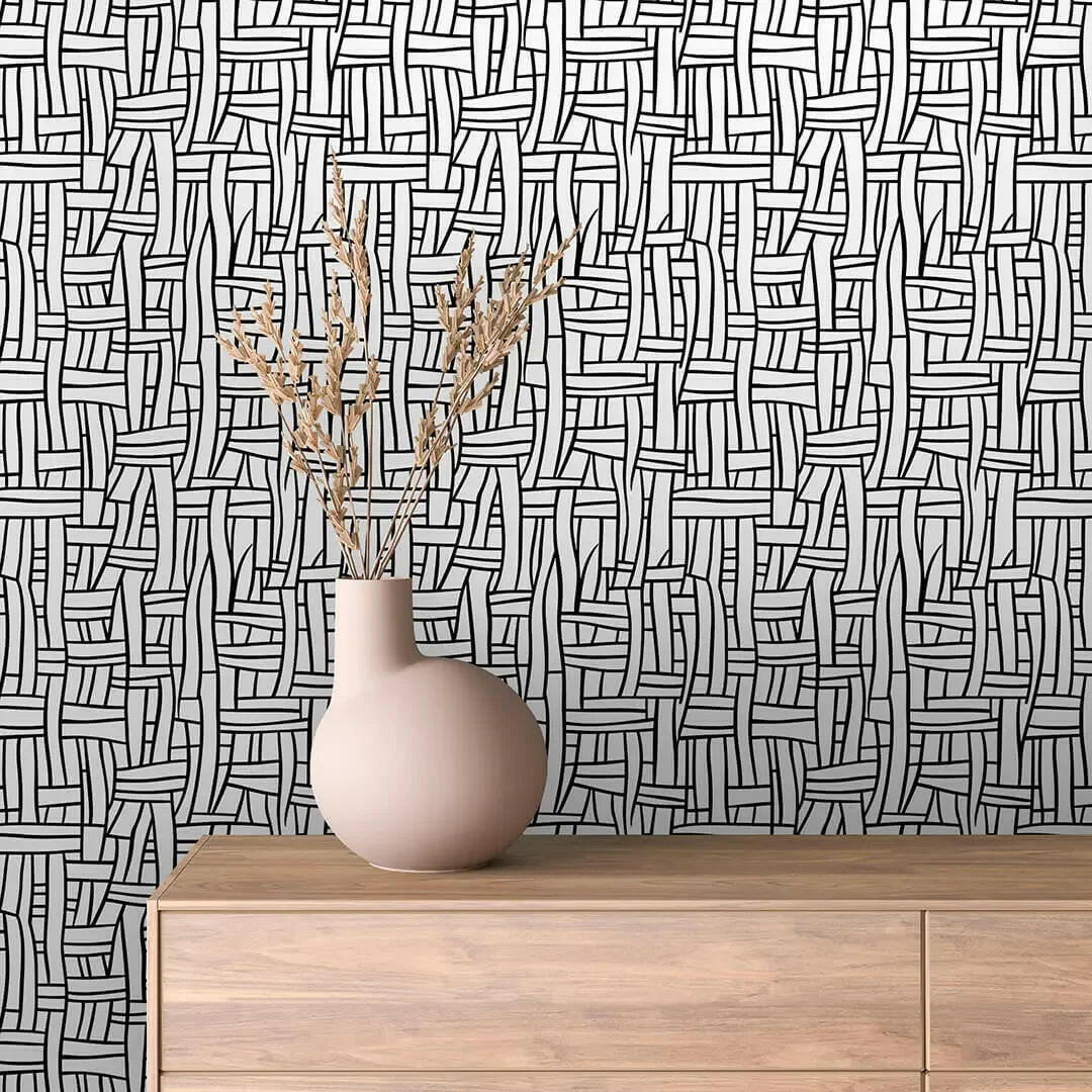Artisan Ink Weave Wallpaper - WallCreatives