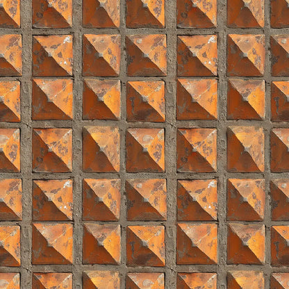 Fired Earth Pyramid Grid - WallCreatives