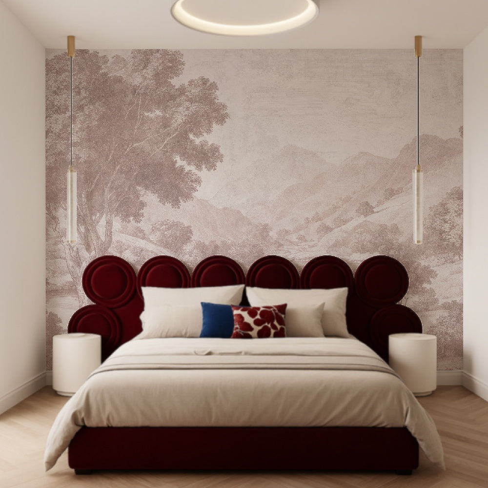Tapet Ancestral Whispers rose WallCreatives