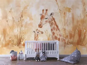 Golden Savanna Embrace - WallCreatives