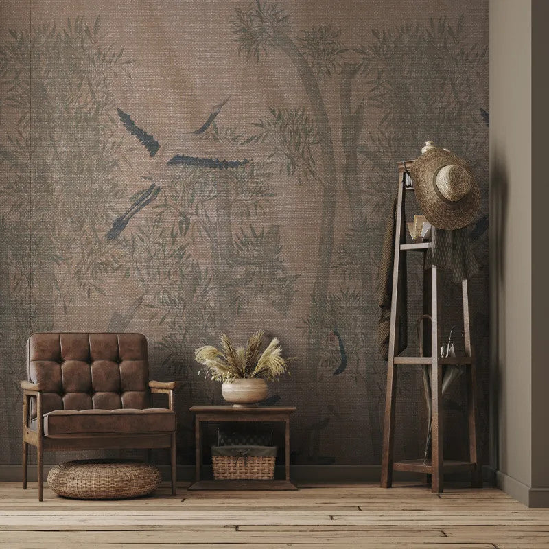 Makino Pavilion Green Grove Wallpaper Vladila