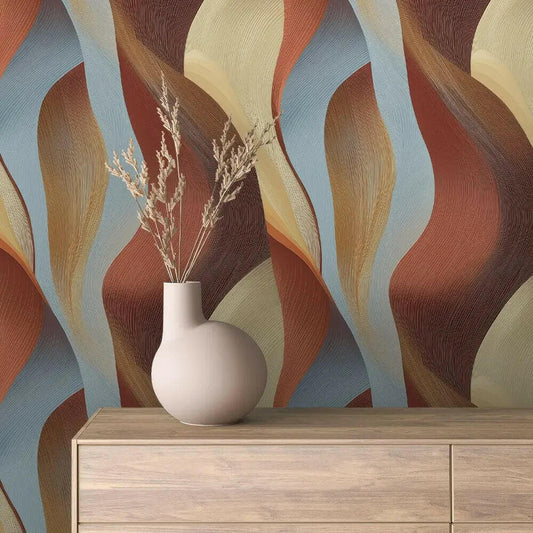 Canyon Serenity Abstract Wallpaper - WallCreatives