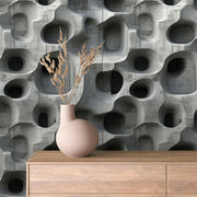 Sculpted Concrete Caverns - WallCreatives