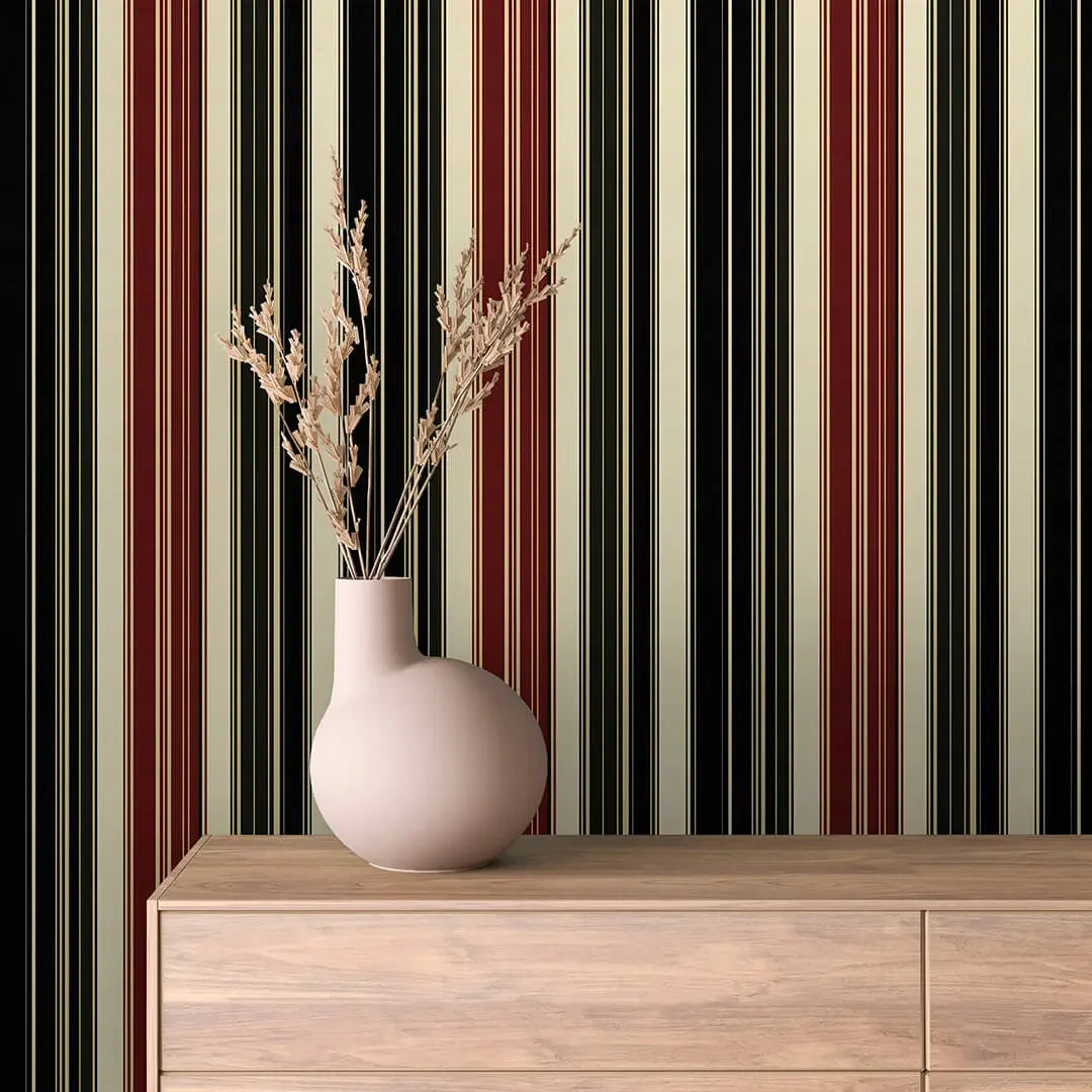 The Scholar's Study Stripe - WallCreatives