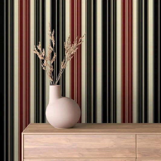 The Scholar's Study Stripe - WallCreatives